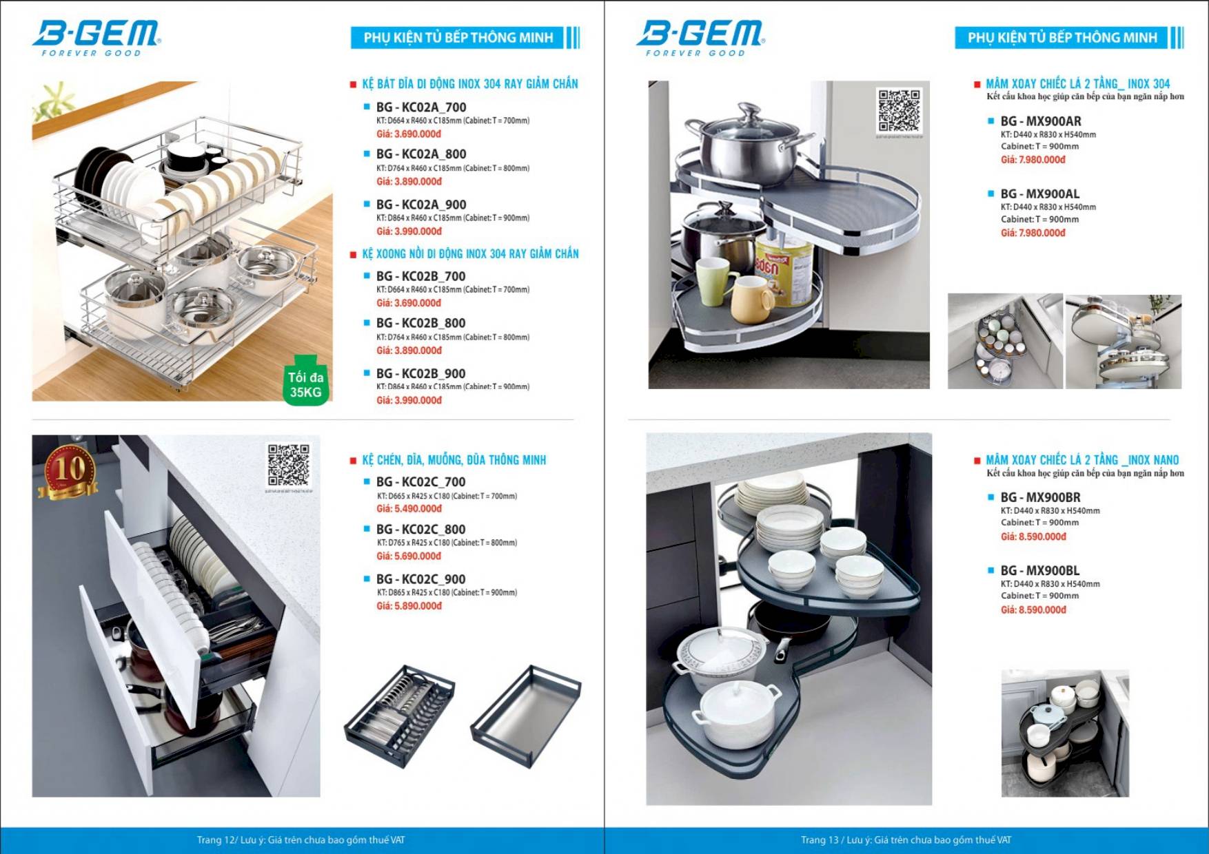 Catalogue và Bảng giá Thiết bị vệ sinh BGEM mới nhất 2024 /Page 7